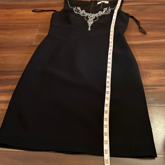 PETITE SOPHISTICATE Sleeveless Rhinestoned Black Dress size 2 - Picture 10 of 10